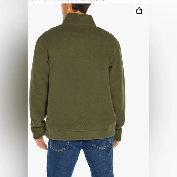 Orvis Men’s zip heavyweight fleece jacket - Picture 3 of 6